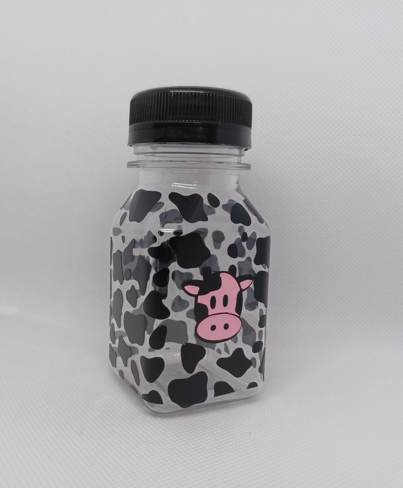 Pink Moo. 4oz Plastic Bottle