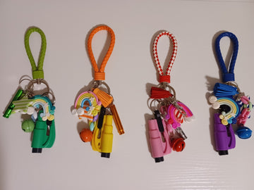 Rainbow Keychain Set for Kids