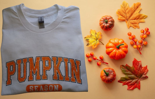 Pumpkin Season! Short Sleeve Crew Neck