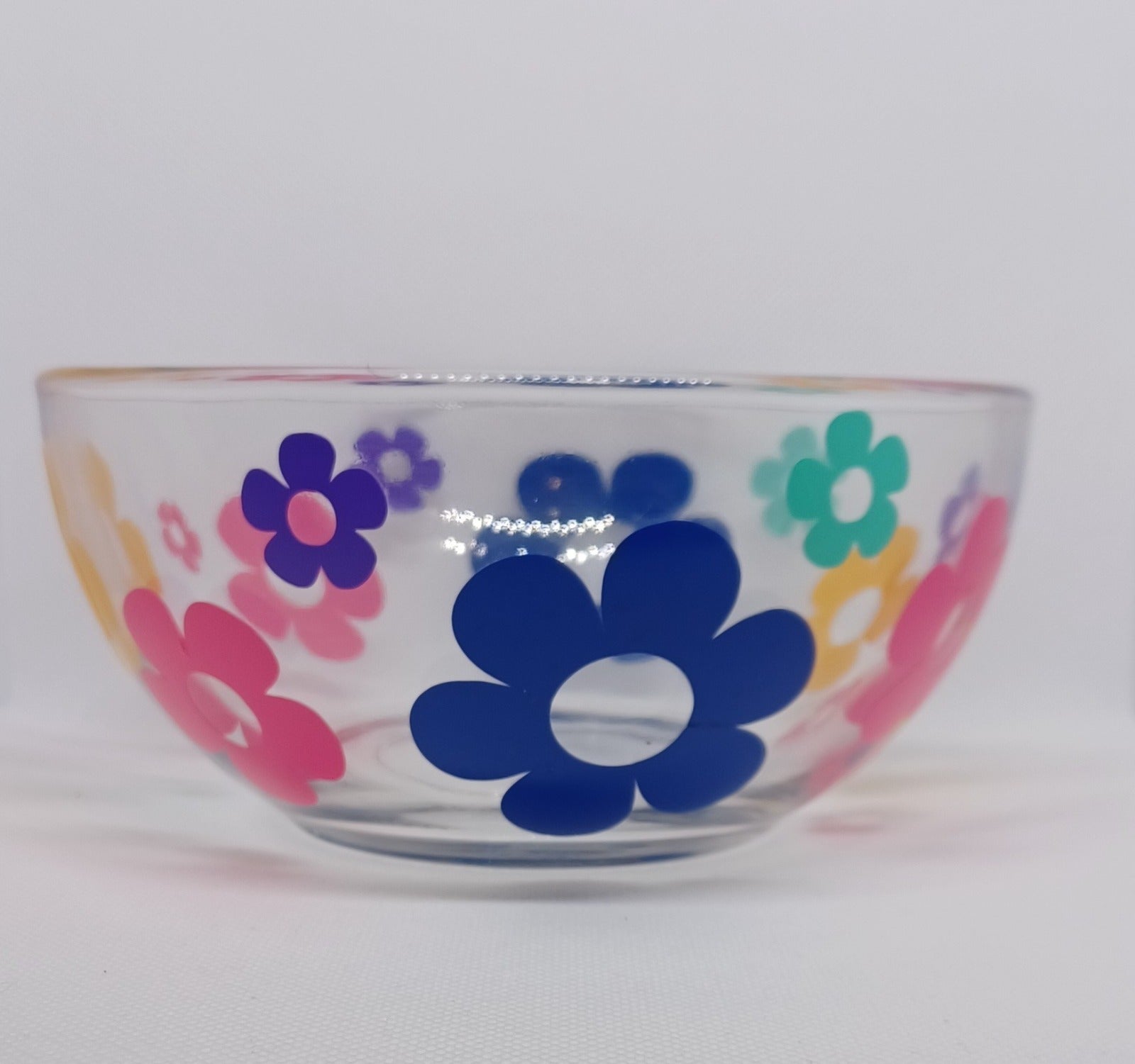 Floral Glass Bowl